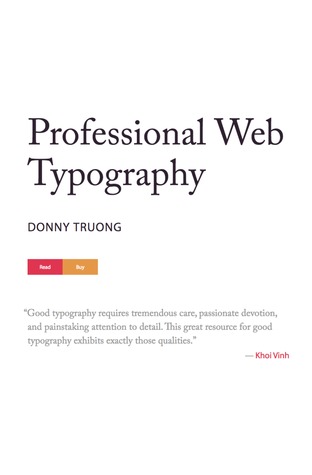 Download free ebook Professional Web Typography - Lapa Ninja