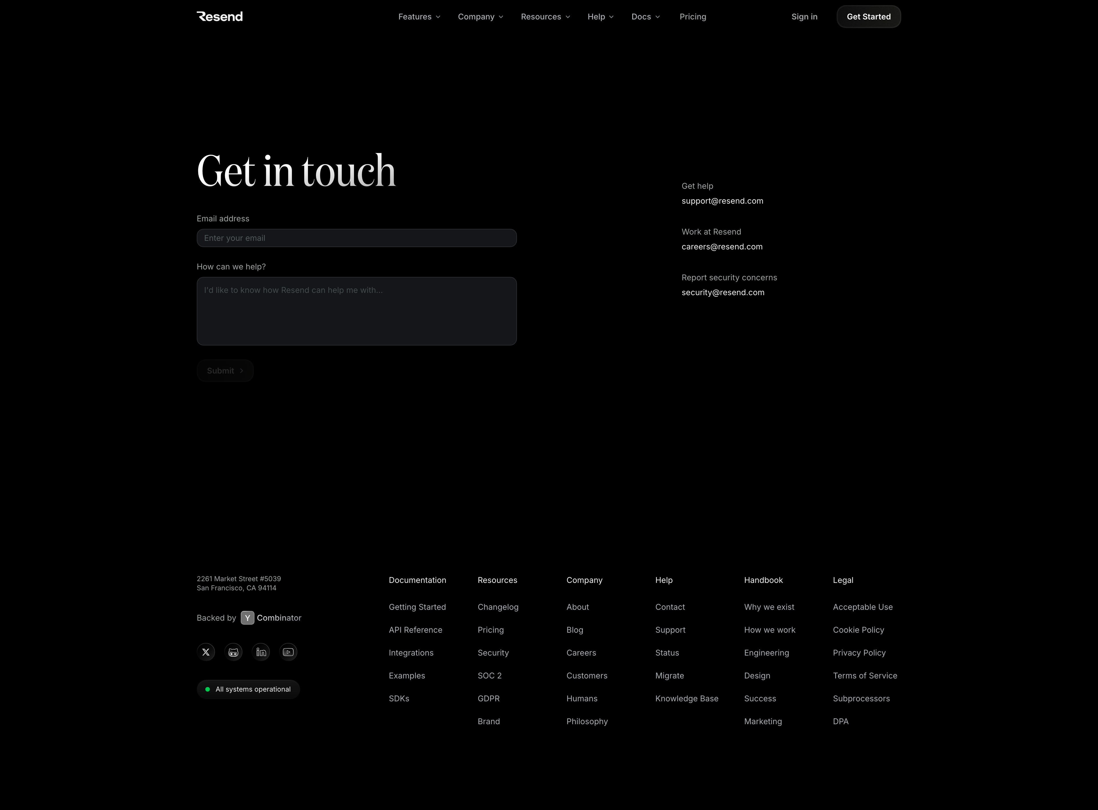 Resend - Contact Example