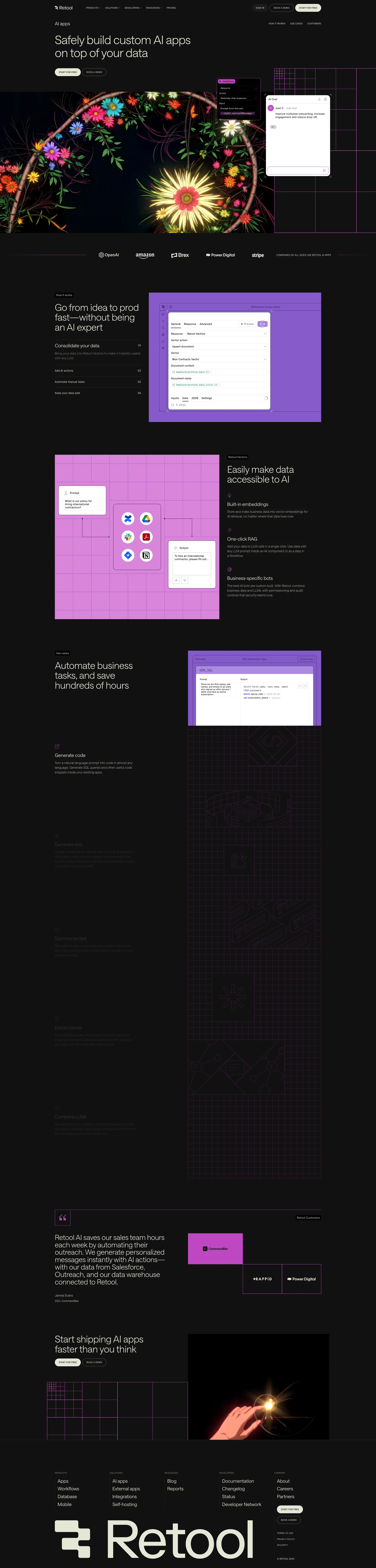 Retool Design Retool website design - Lapa Ninja