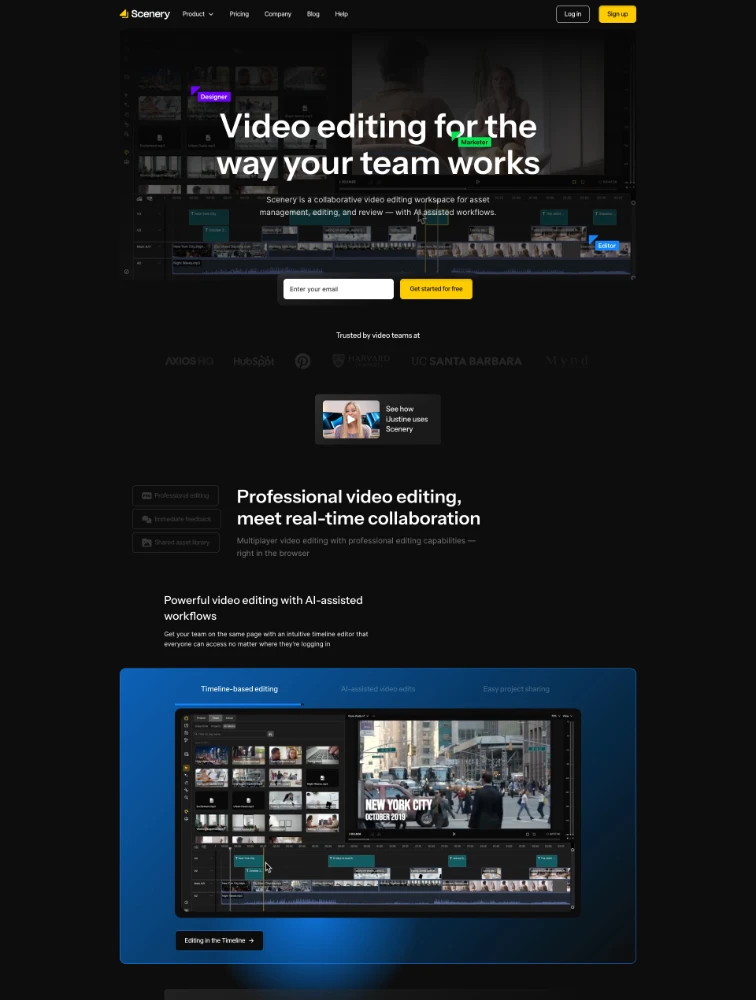 Scenery website design - Lapa Ninja