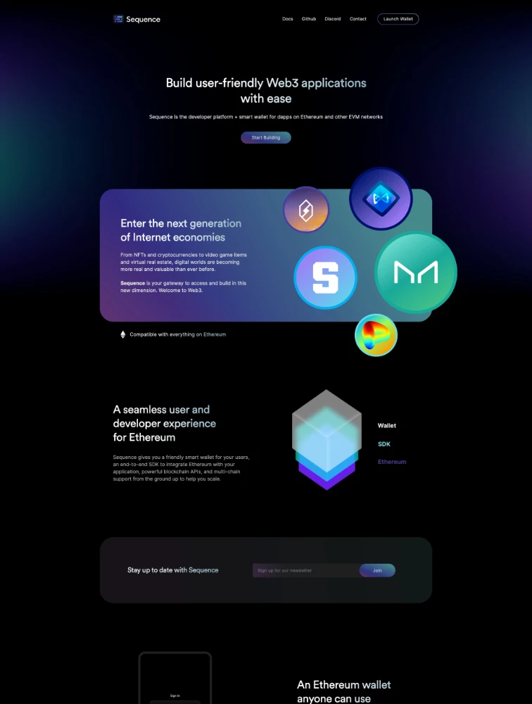 Sequence website design - Lapa Ninja