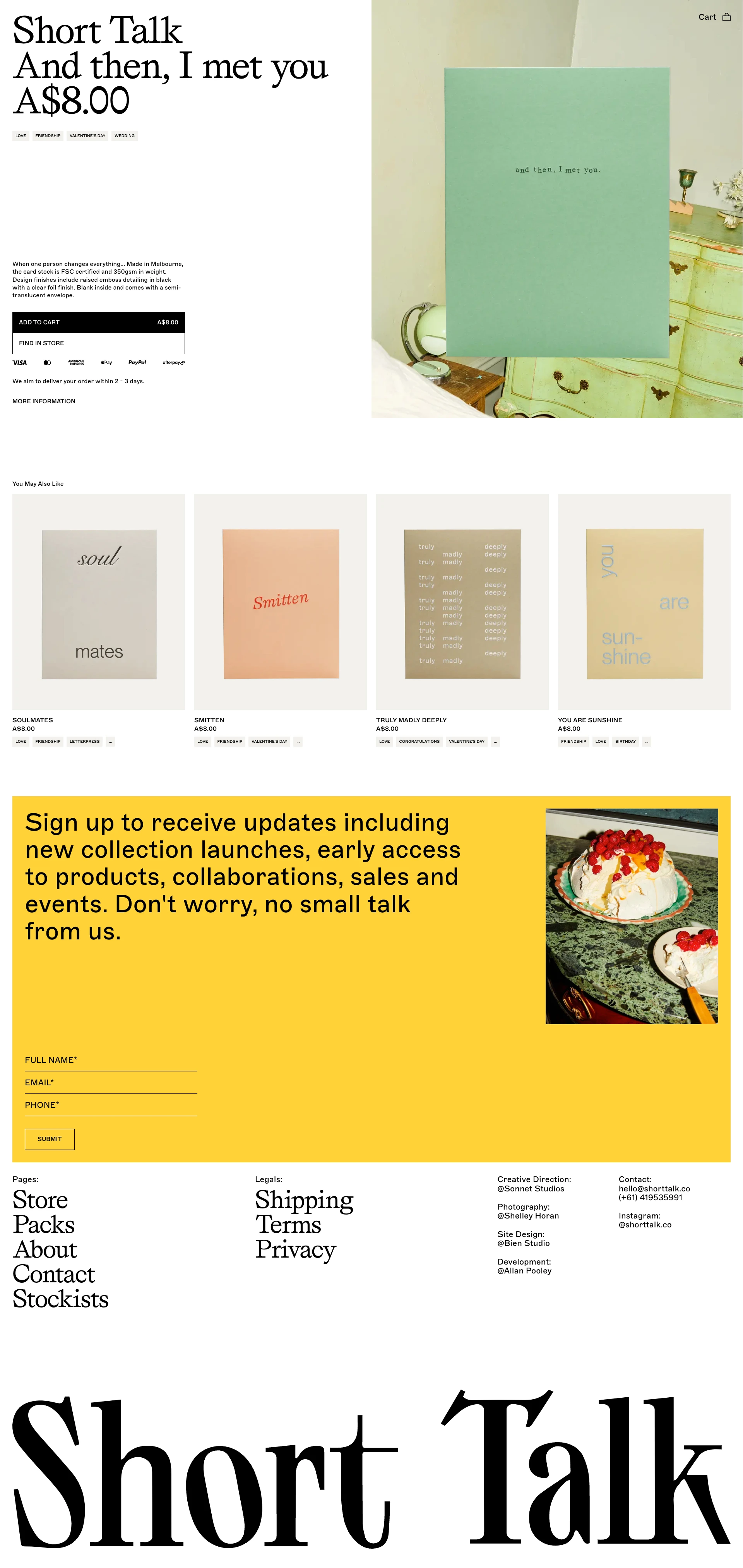 Short Talk website design - Lapa Ninja