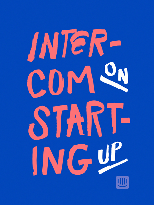 Starting Up by Intercom book cover