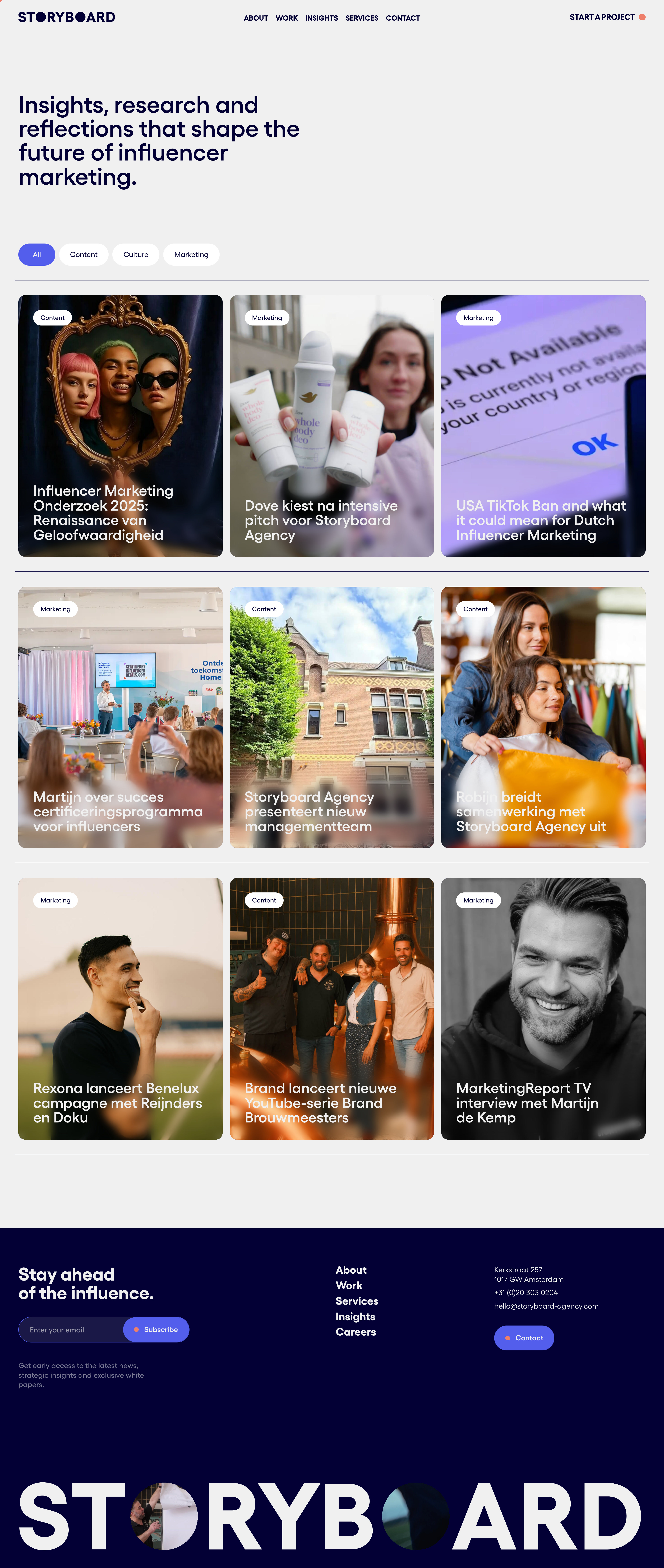 Storyboard Agency - Insights Example