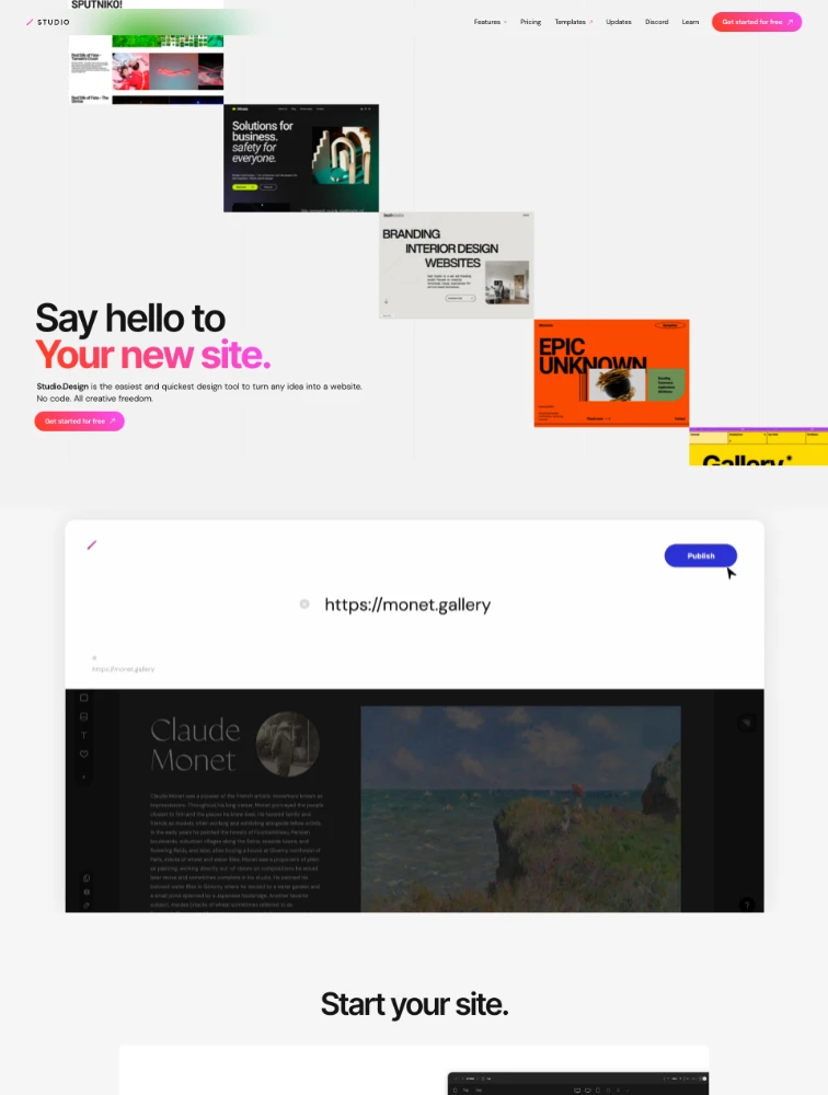 STUDIO website design - Lapa Ninja