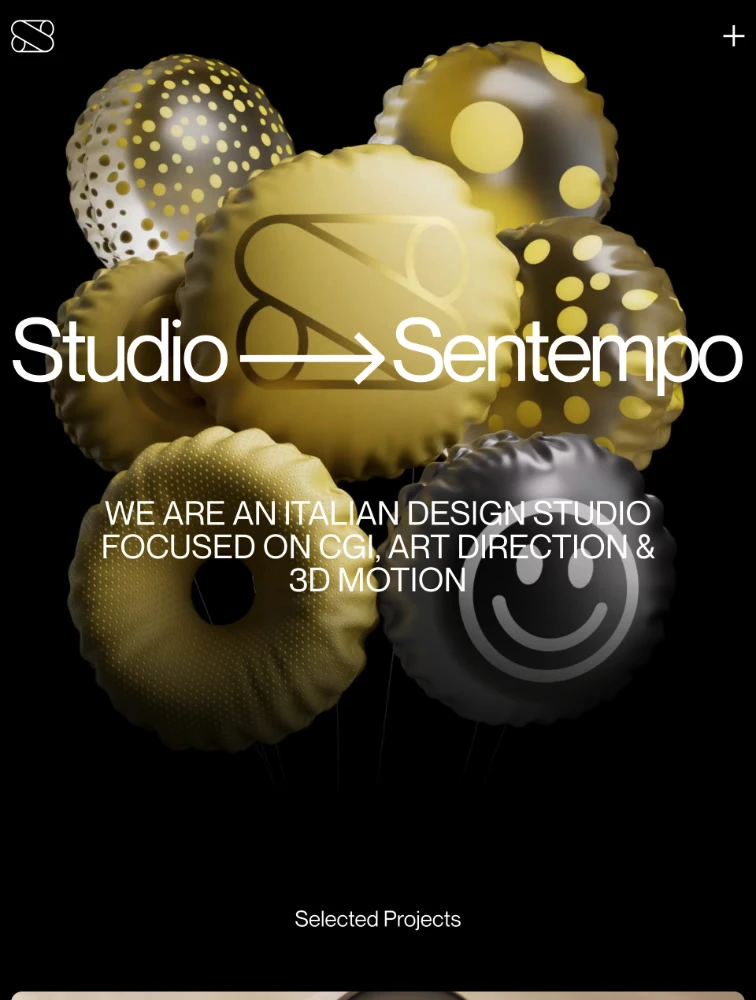 Studio Sentempo Landing Page Example