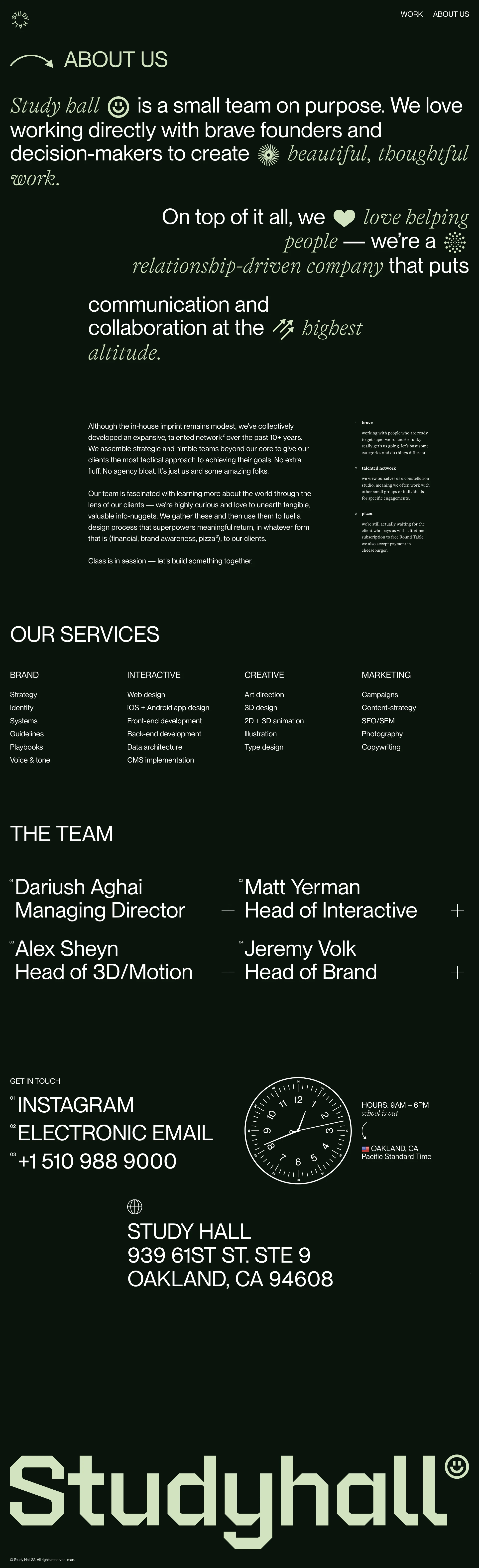 Study Hall website design - Lapa Ninja