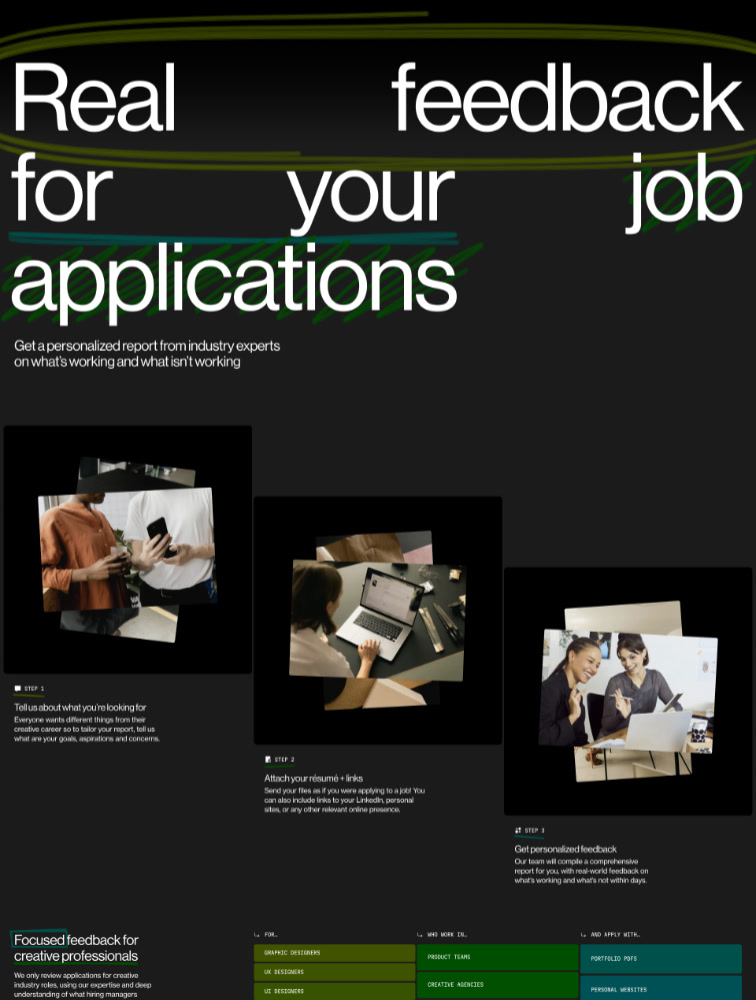 SuperHi.cv Landing Page Example