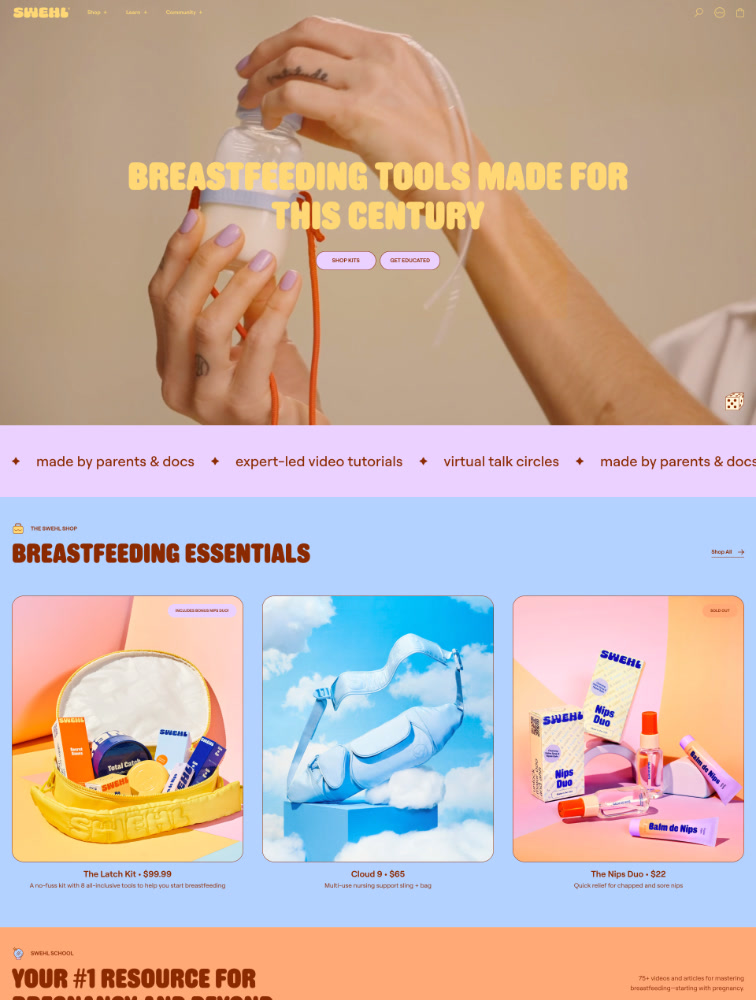 Swehl Landing Page Example