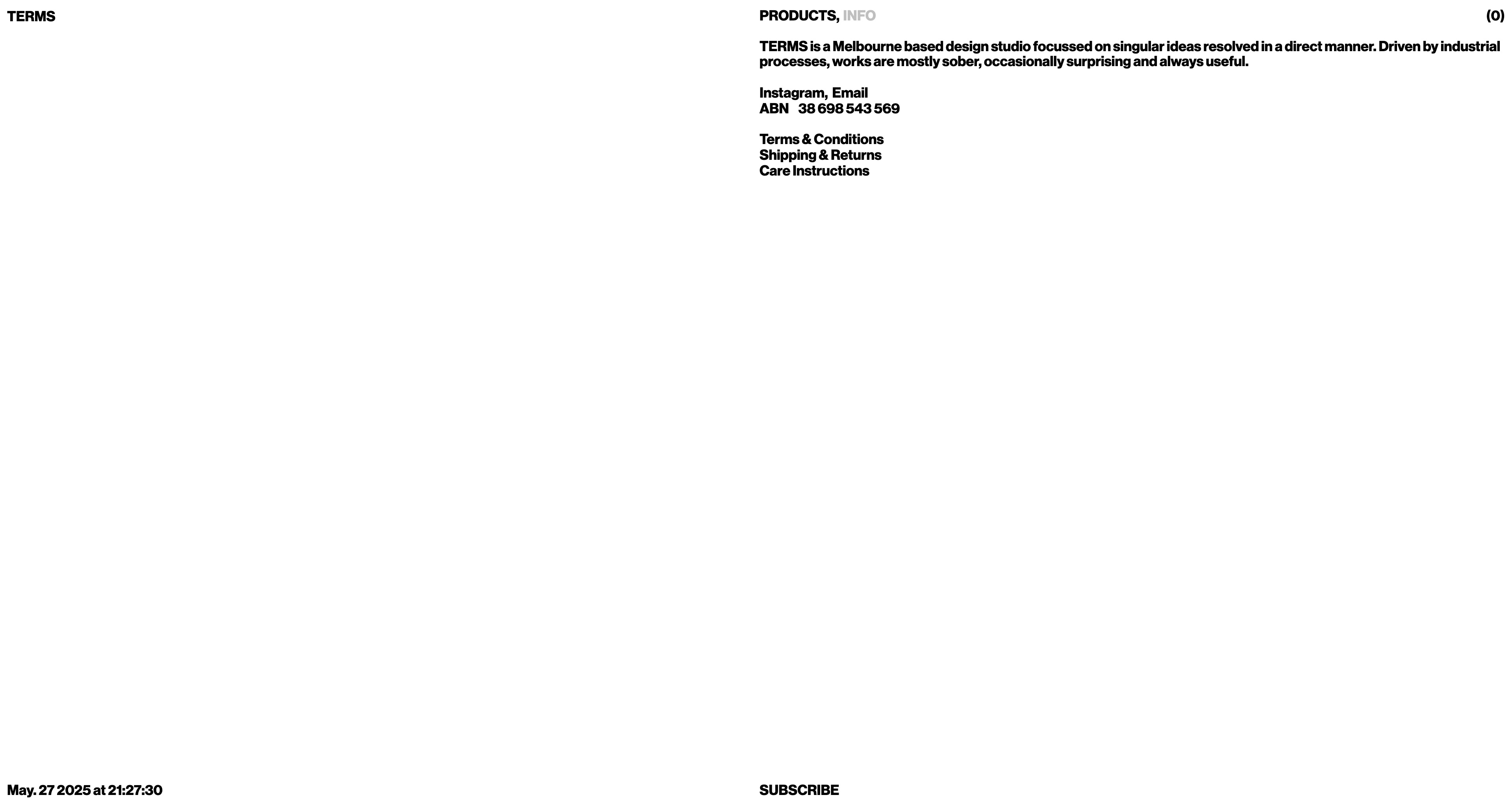 TERMS - Info Example