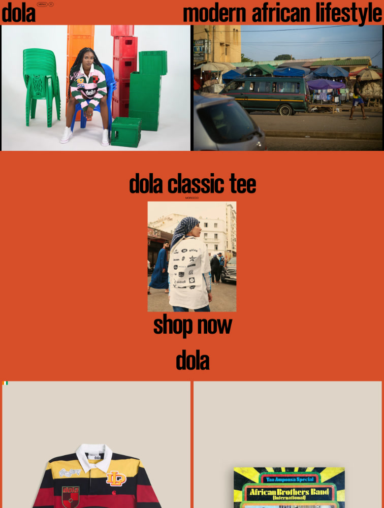 dola Landing Page Example