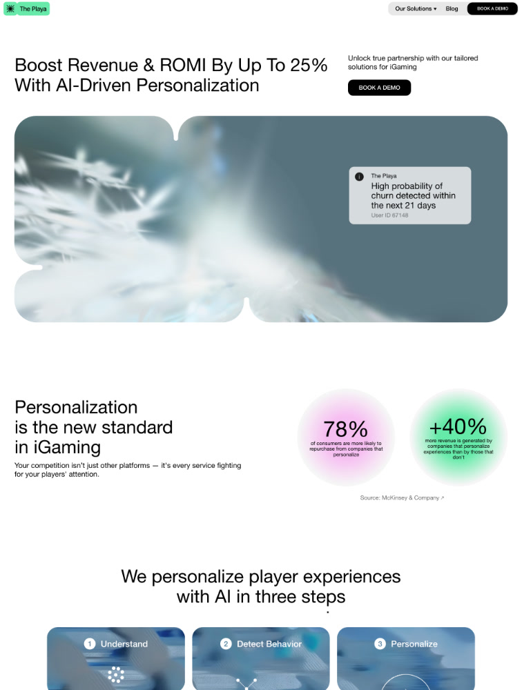 The Playa website design - Lapa Ninja