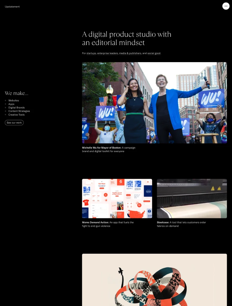 Upstatement Landing Page Design