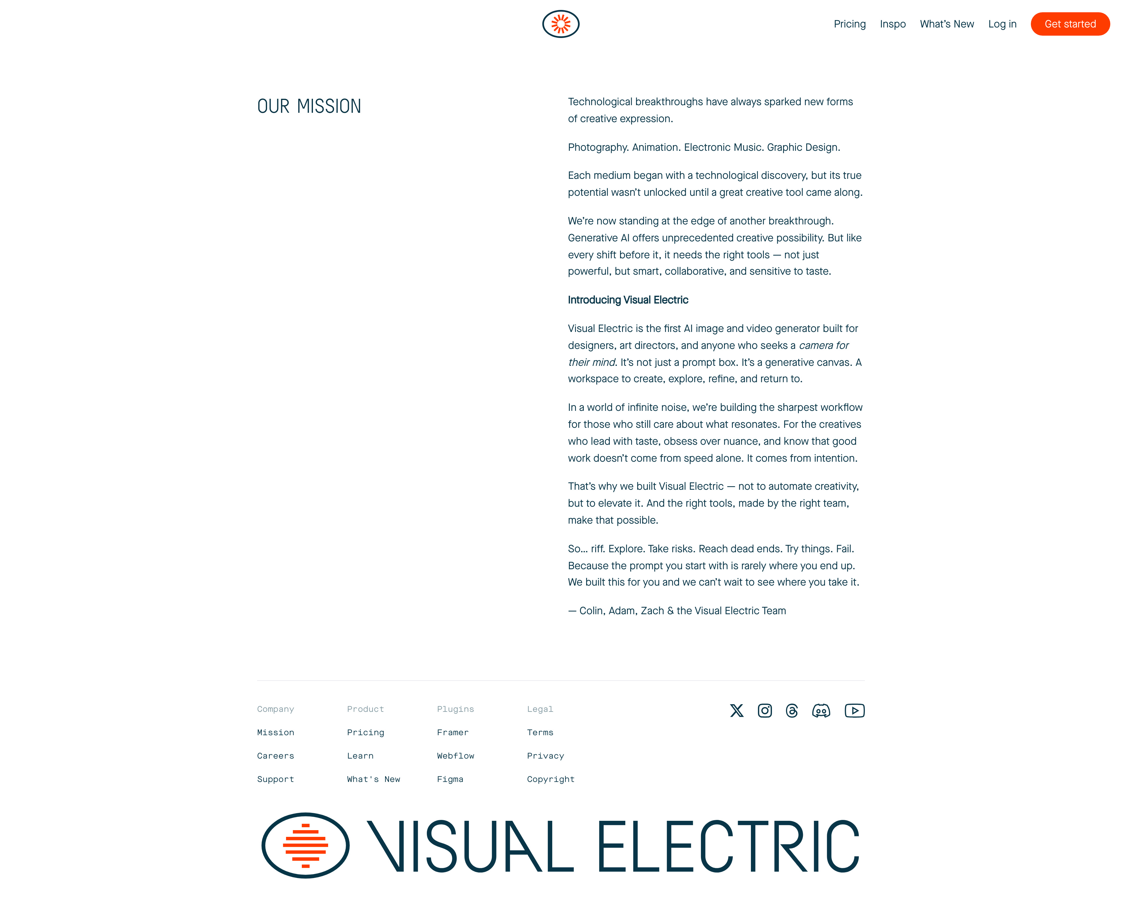 Visual Electric - Our Misson Example