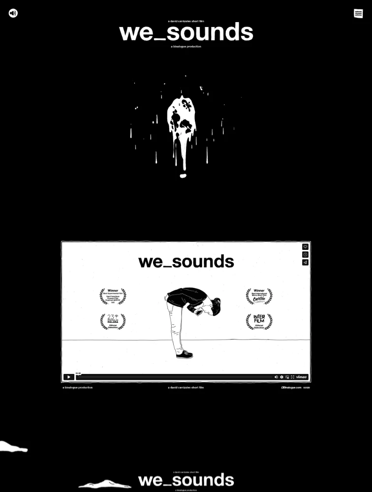 we_sounds Landing Page Example