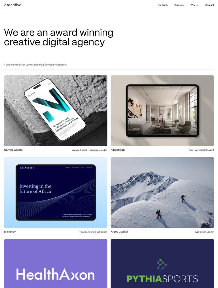 Web Design London Landing Page Design