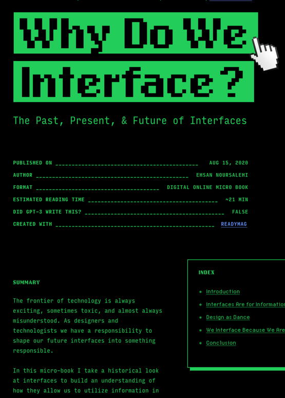 Download free ebook Why Do We Interface? - Lapa Ninja
