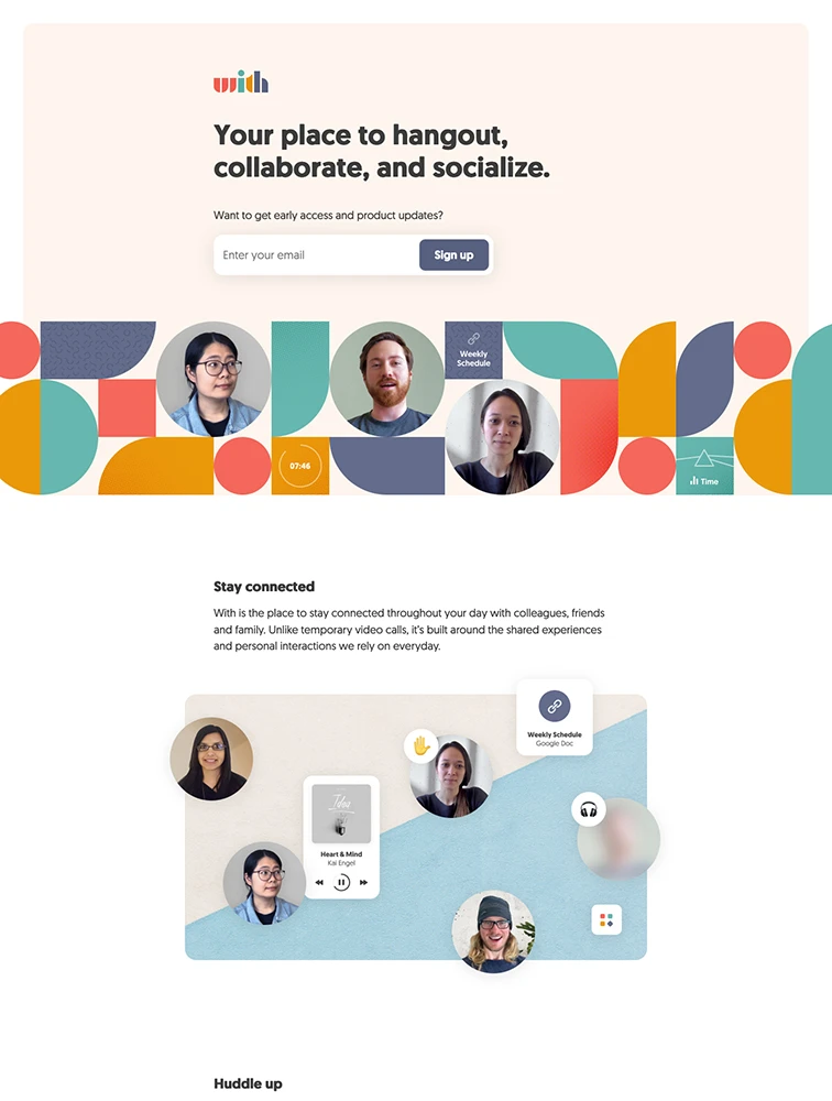 With - Website Showcase | Lapa Ninja