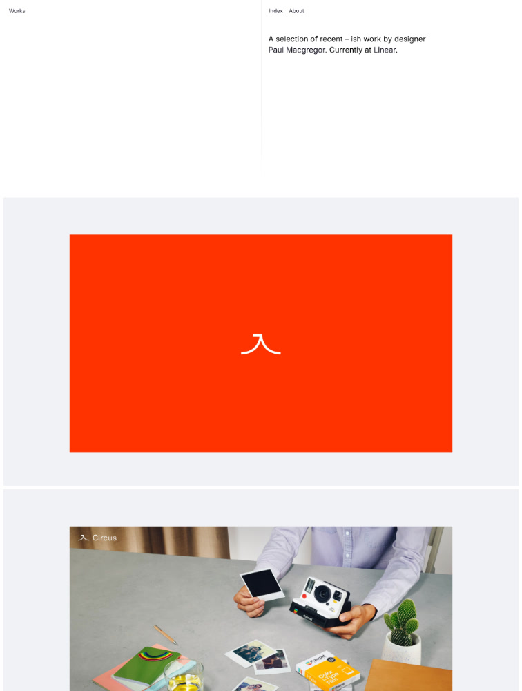 Paul Macgregor website design - Lapa Ninja