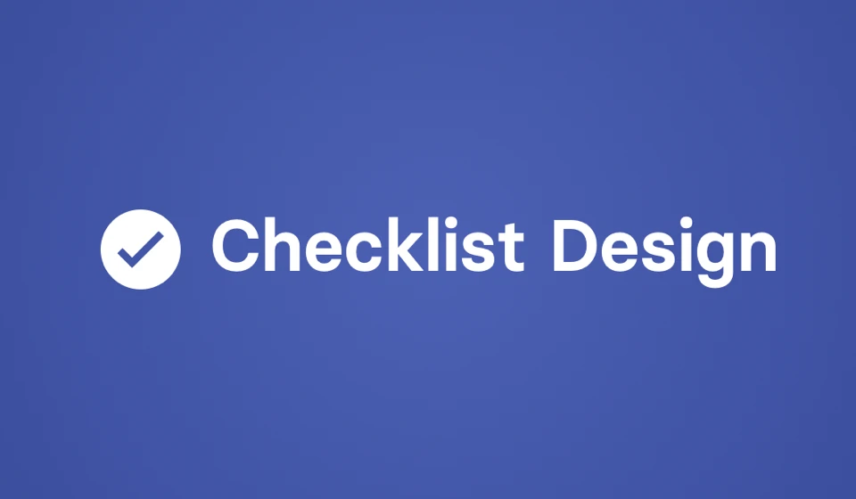 Checklist Design