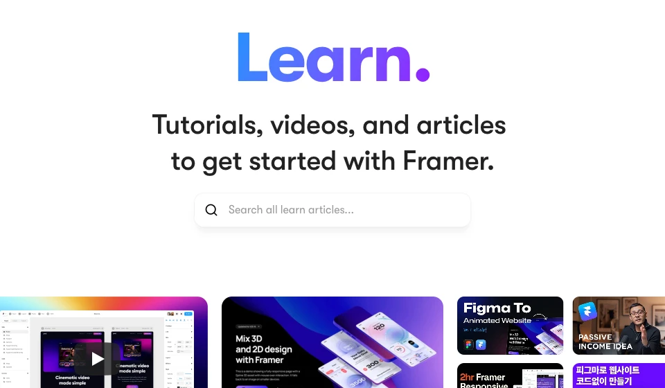 Learn Framer