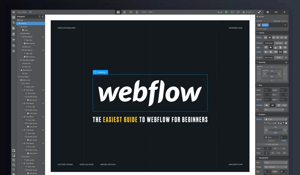 The Easiest Guide to Webflow for Beginners