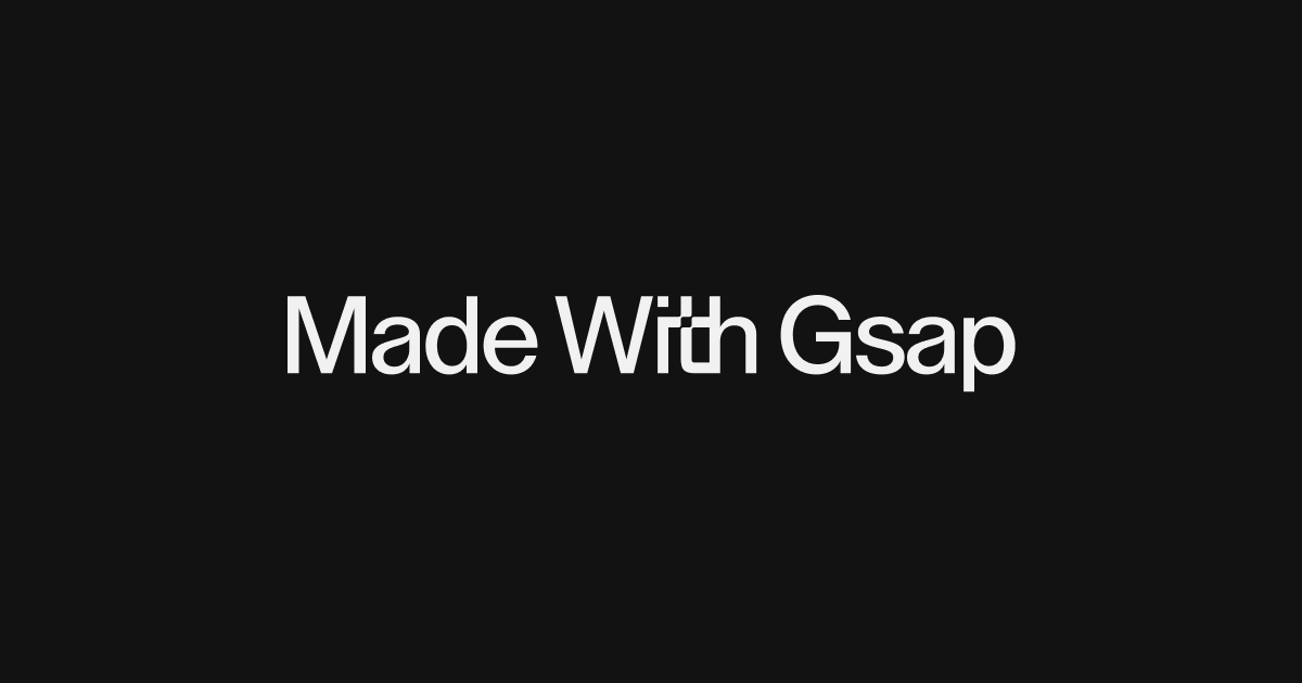 Design tools example: Made With Gsap