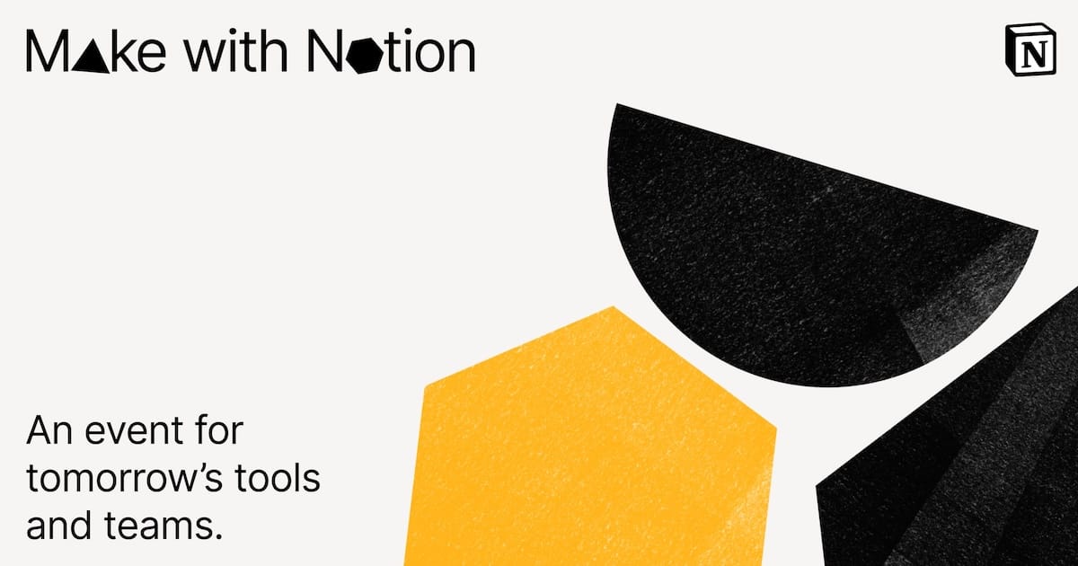 Event example: Make with Notion