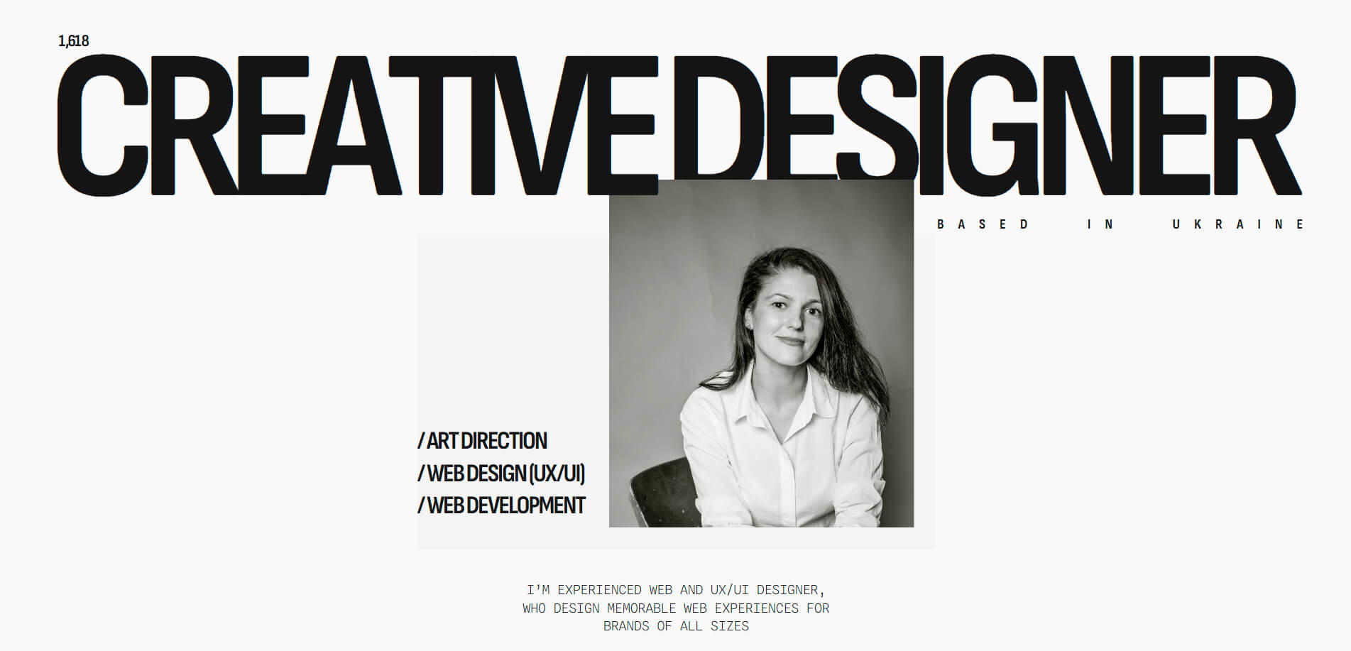 Portfolio example: Olha Lazarieva