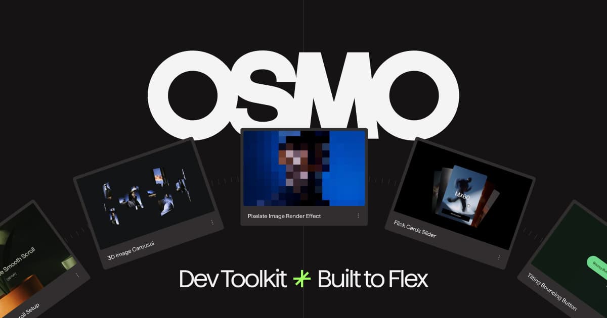 Development tools example: Osmo