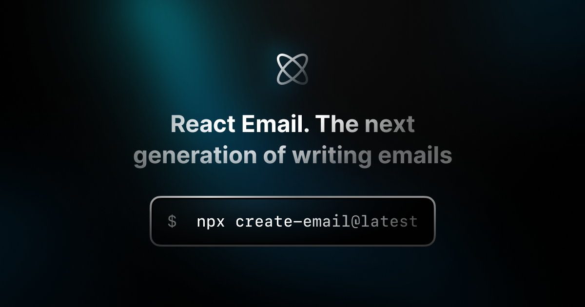 Saas example: React Email