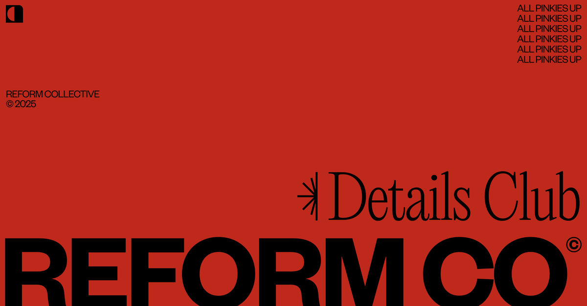 Bento grid example: Reform Collective