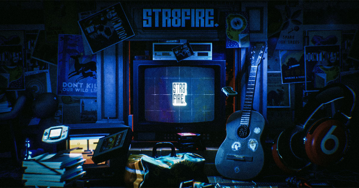 3d websites example: STR8FIRE