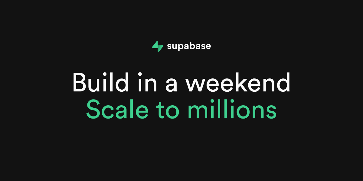 Open source example: Supabase