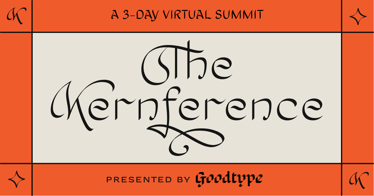 Typography example: The Kernference