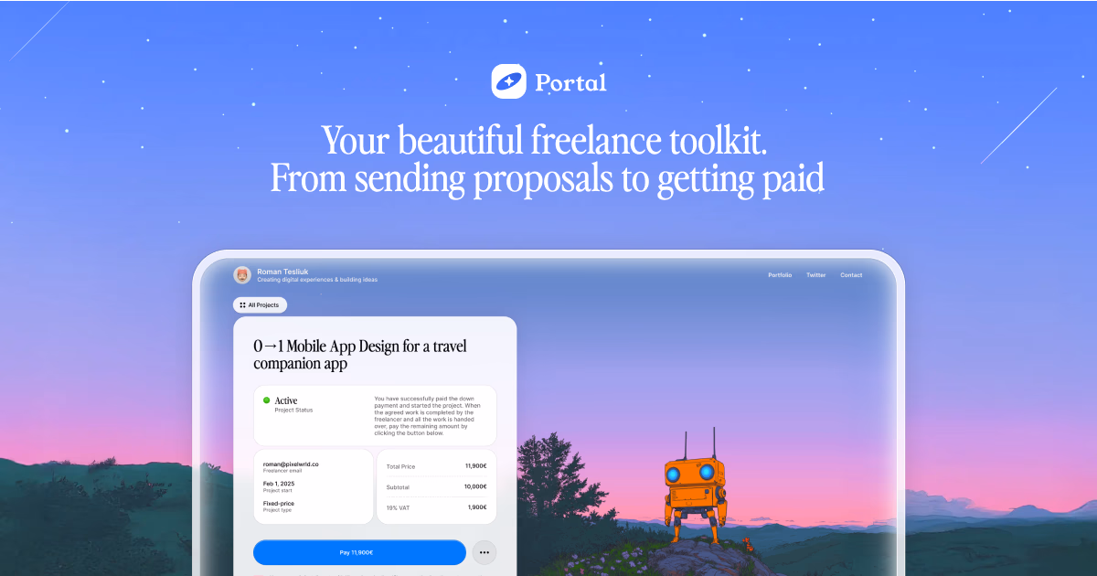 Saas example: Portal