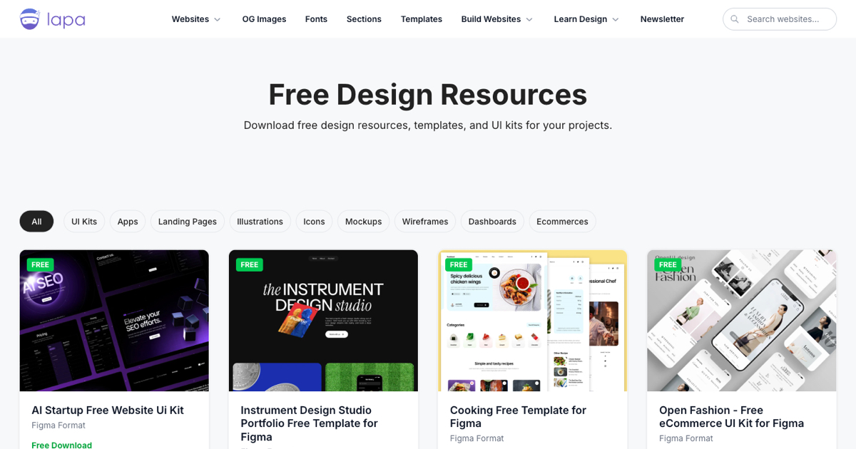 Free Landing Page Resources: 646+ Design Downloads | Lapa Ninja