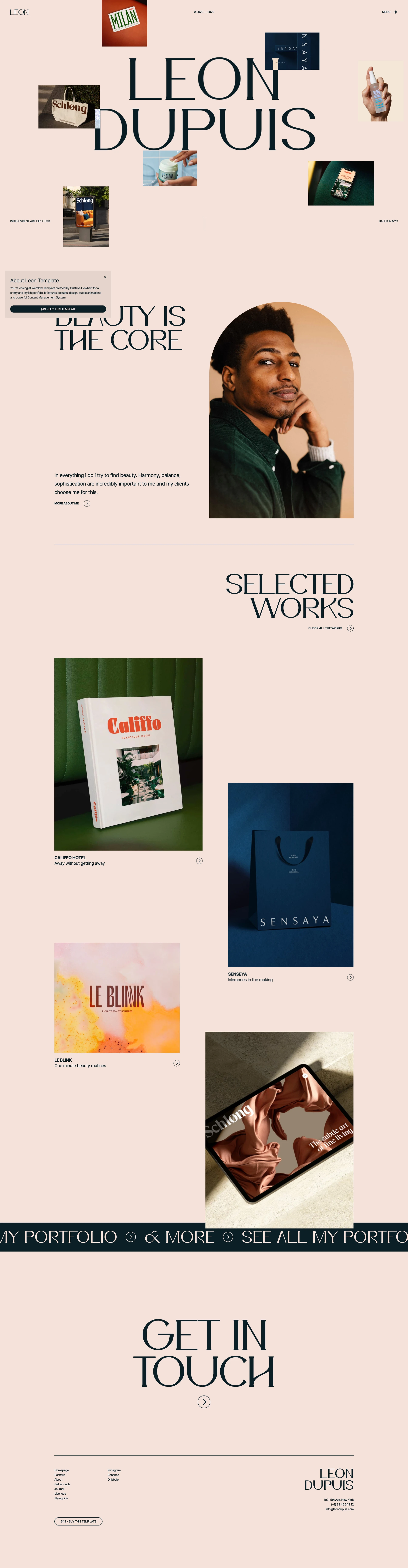 Leon Template Preview