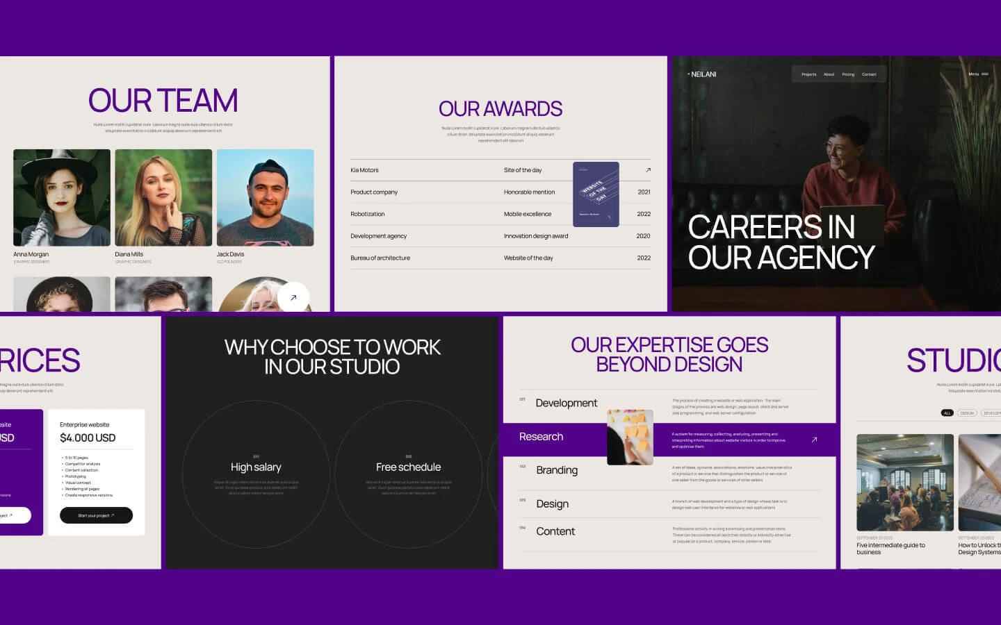 Neilani Agents DB Template Preview