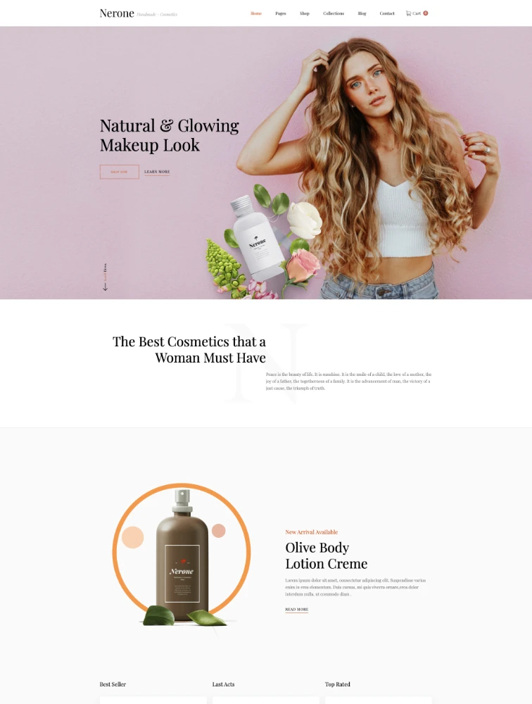 Nerone Webflow Beauty Website Template Nerone Webflow Beauty Website Template