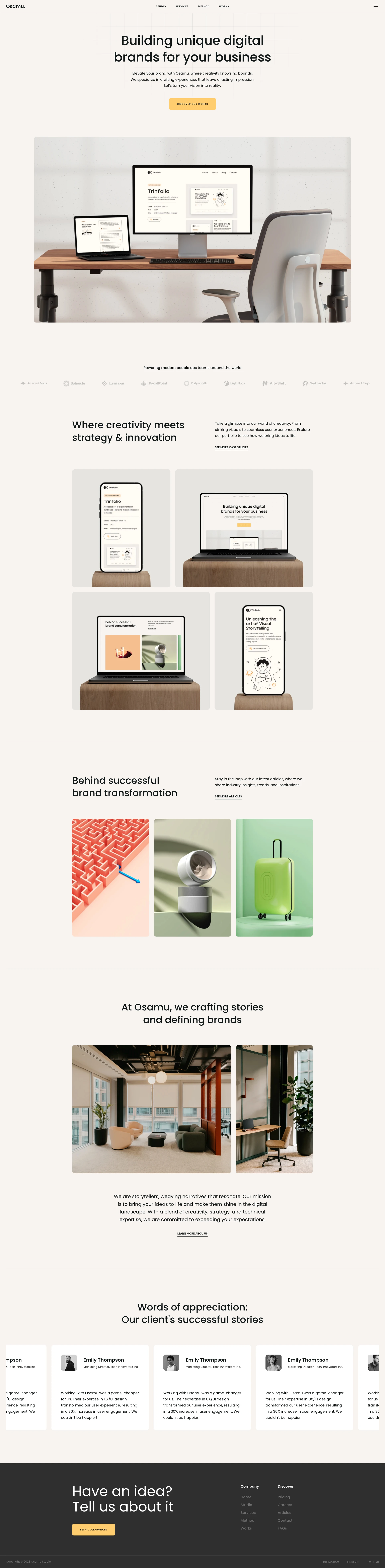 Osamu Template Preview