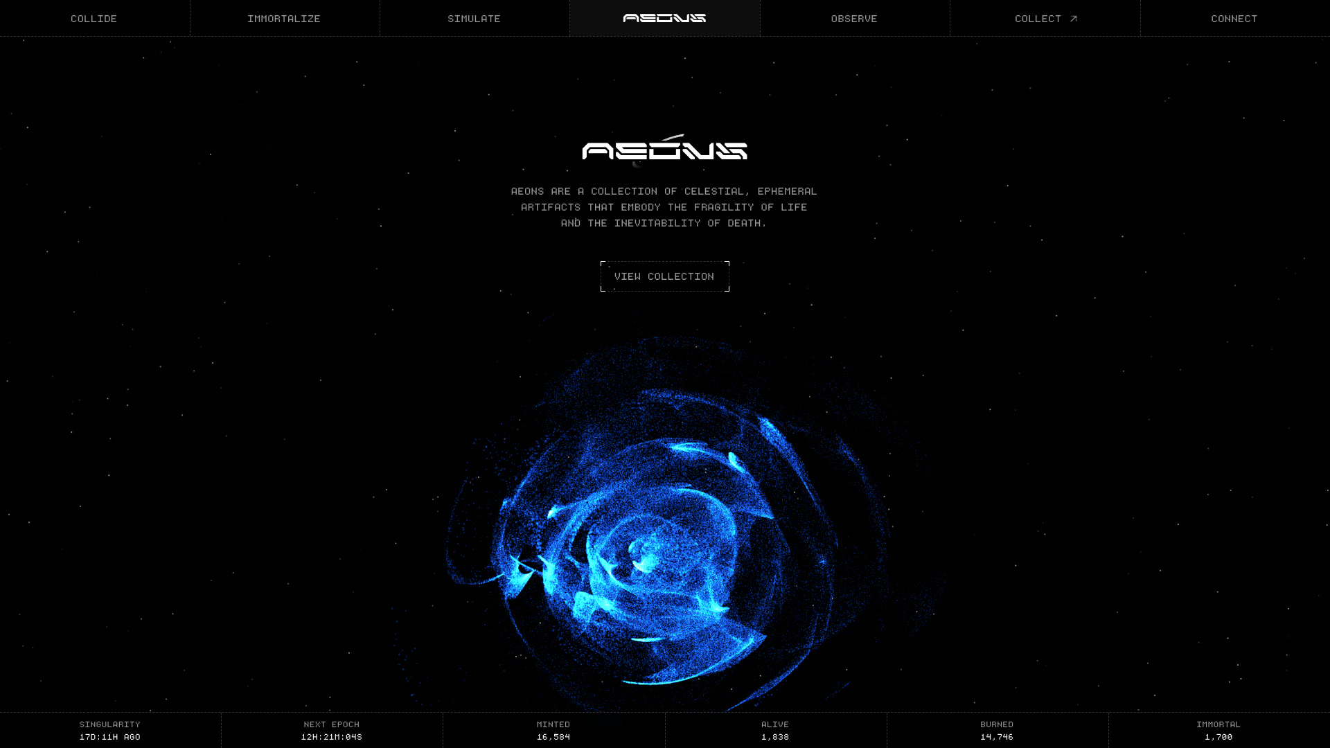 Aeons - Landing Page Design | Lapa Ninja