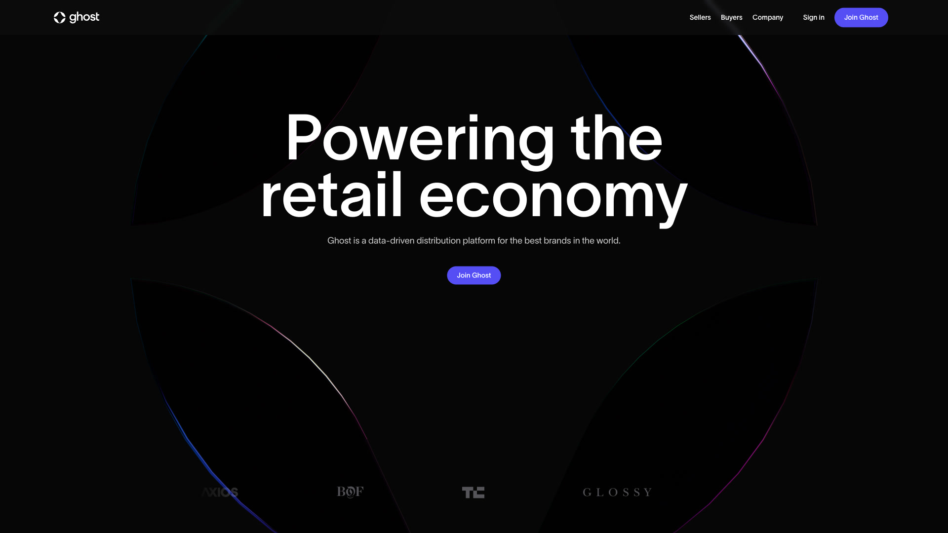 Ghost Type Loading Website Rendering Ghost - Landing Page Design | Lapa Ninja