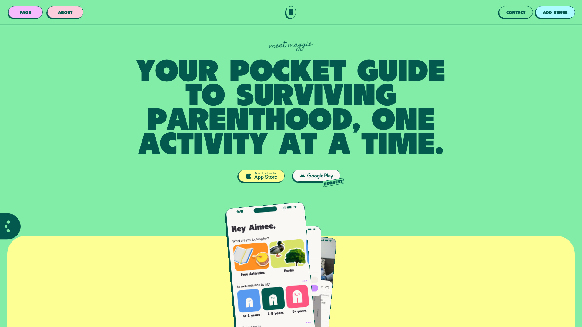 Maggirl App Maggie App - Landing Page Design | Lapa Ninja