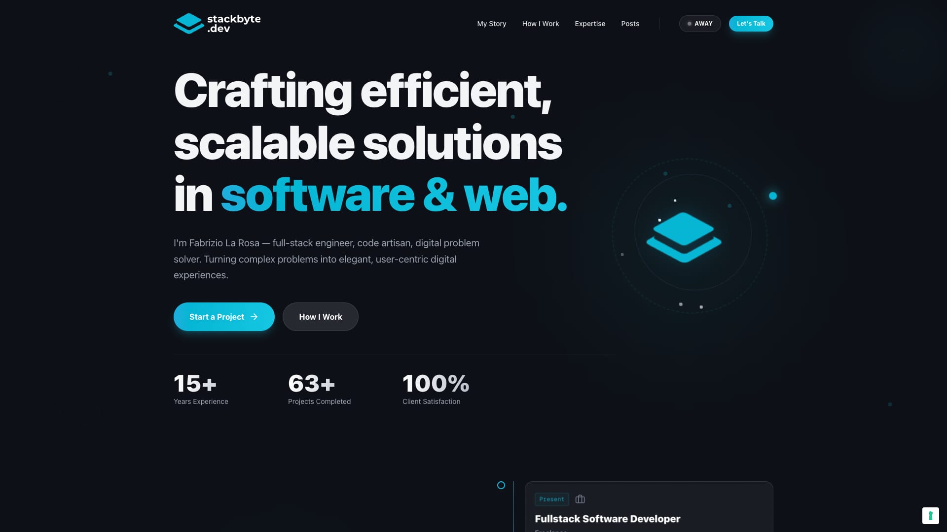 Stackbyte - Landing Page Design | Lapa Ninja