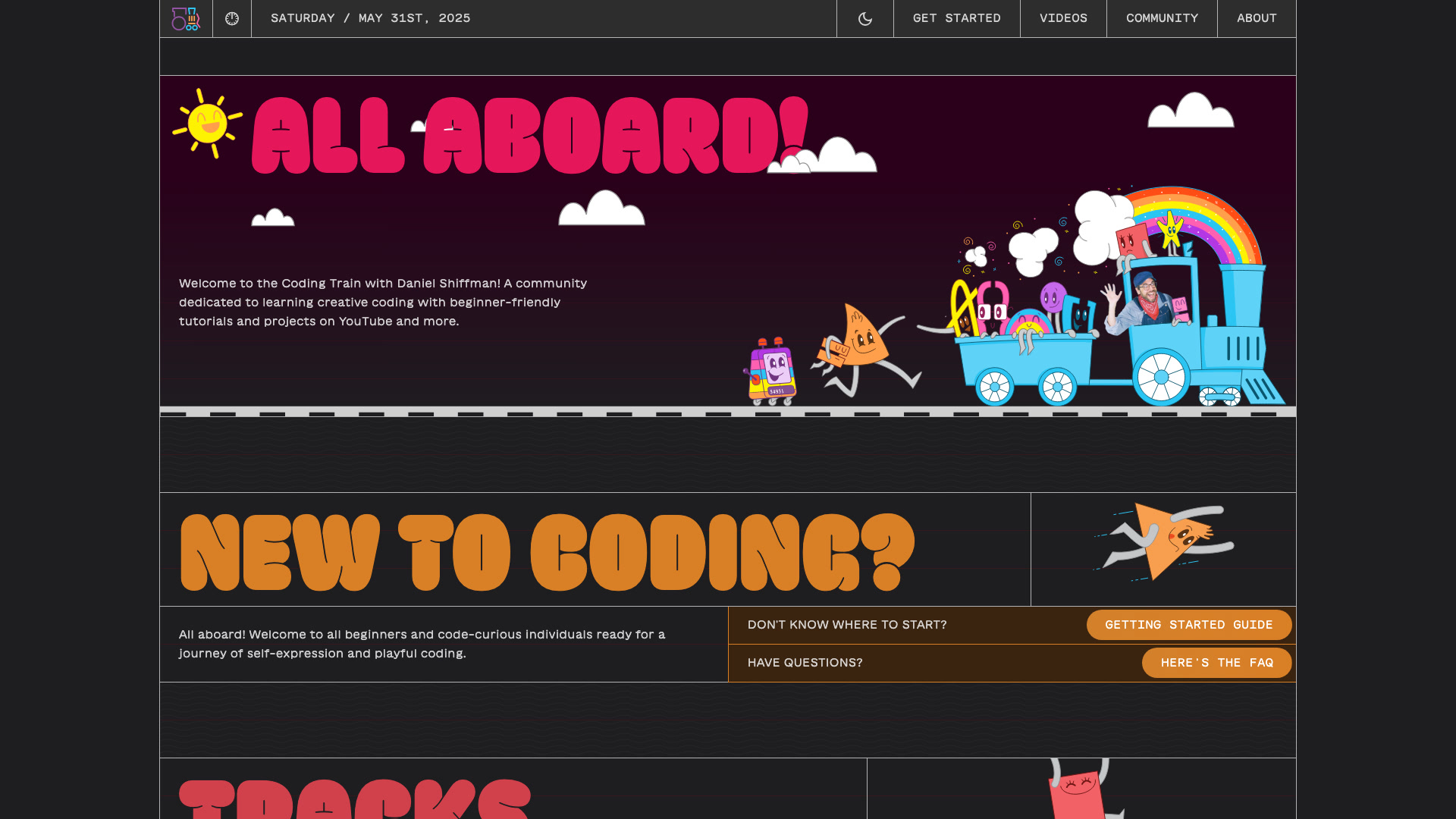 The Coding Train - Website Showcase | Lapa Ninja
